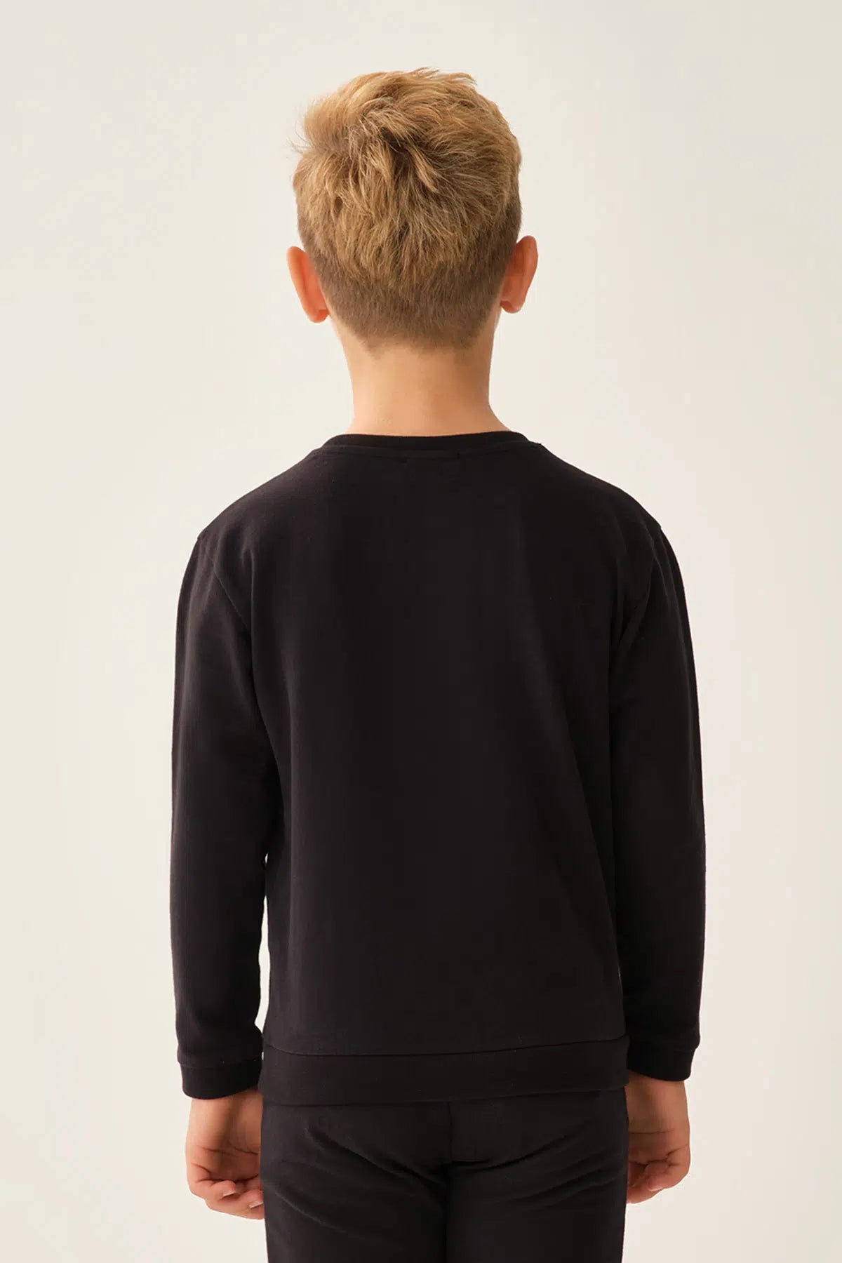 Siyah Erkek Çocuk Sweatshirt