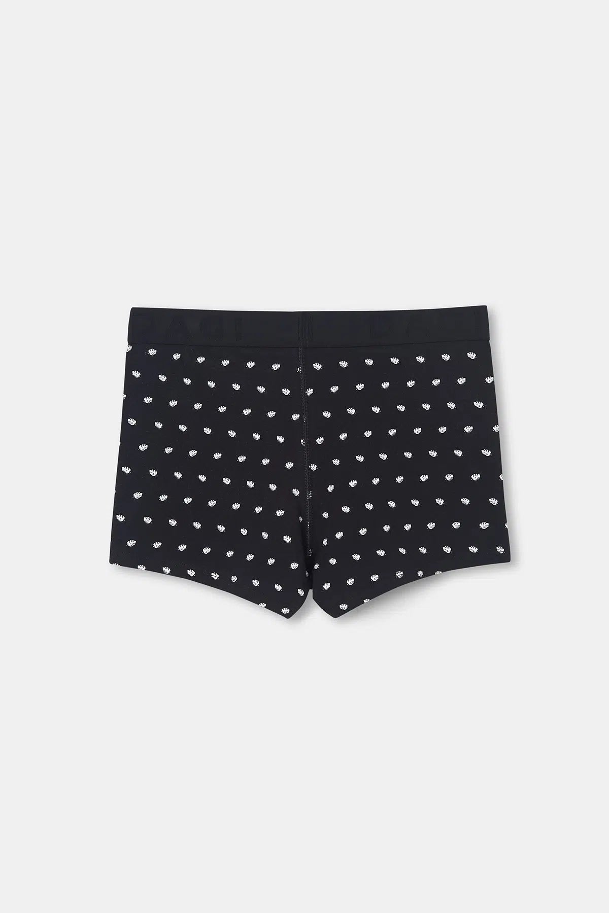 Siyah D-Men Desenli Compact Penye Boxer