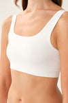 Beyaz Seamless Spor Sütyen