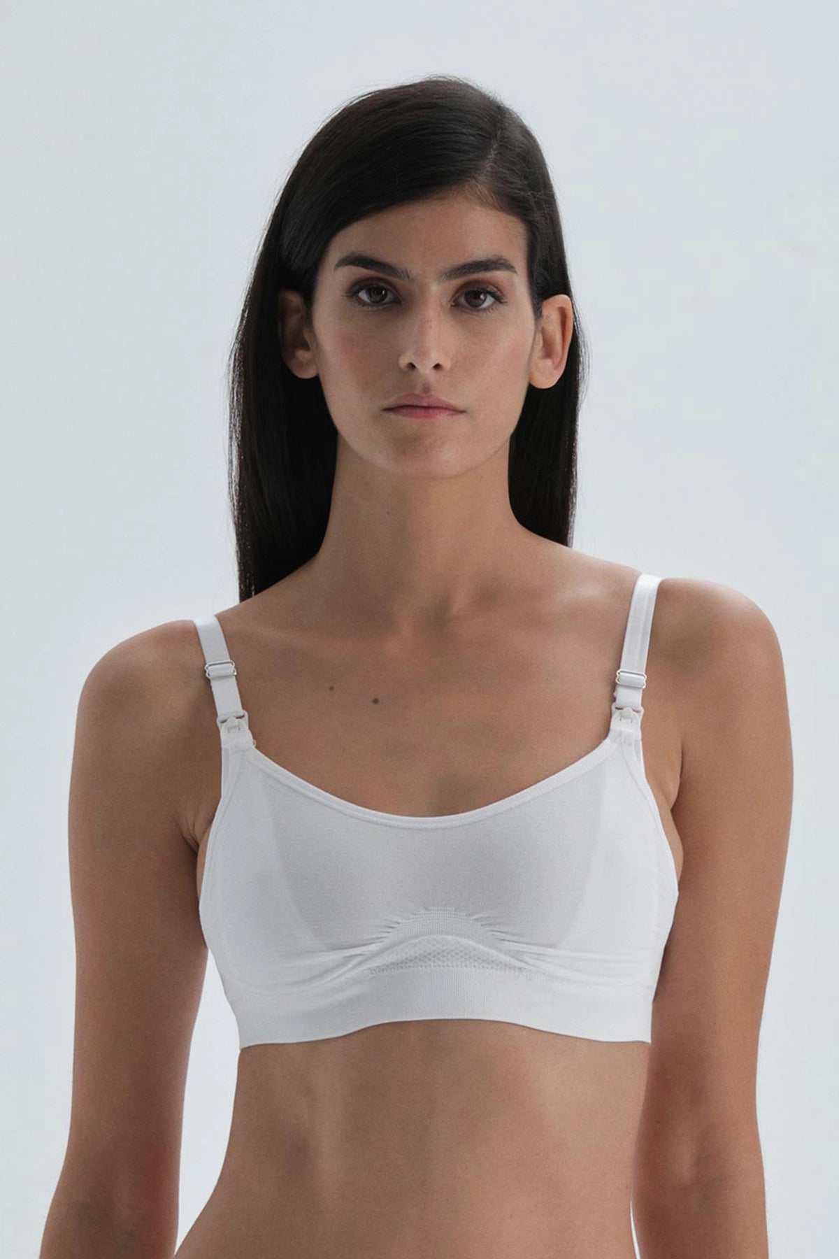 Beyaz Emzirme Sütyeni
