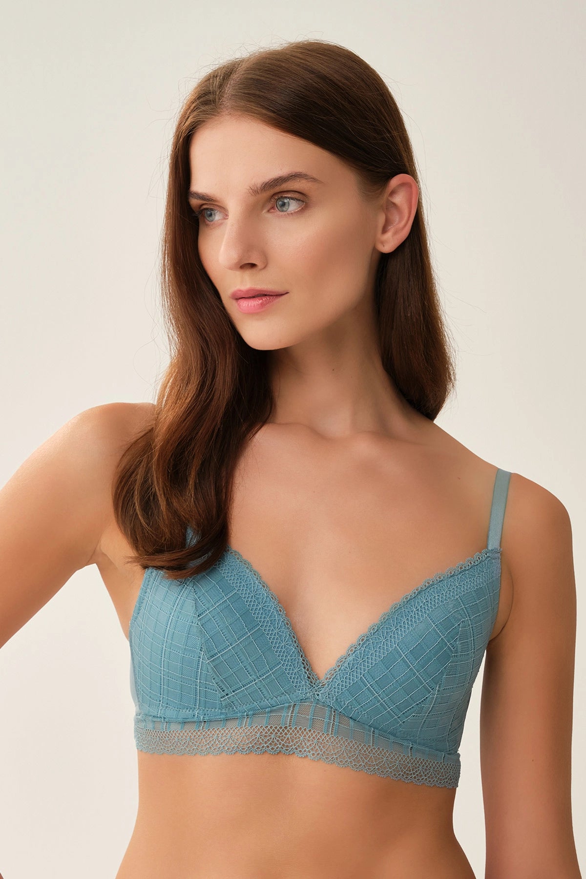 Petrol Dolgusuz Balensiz Sütyen