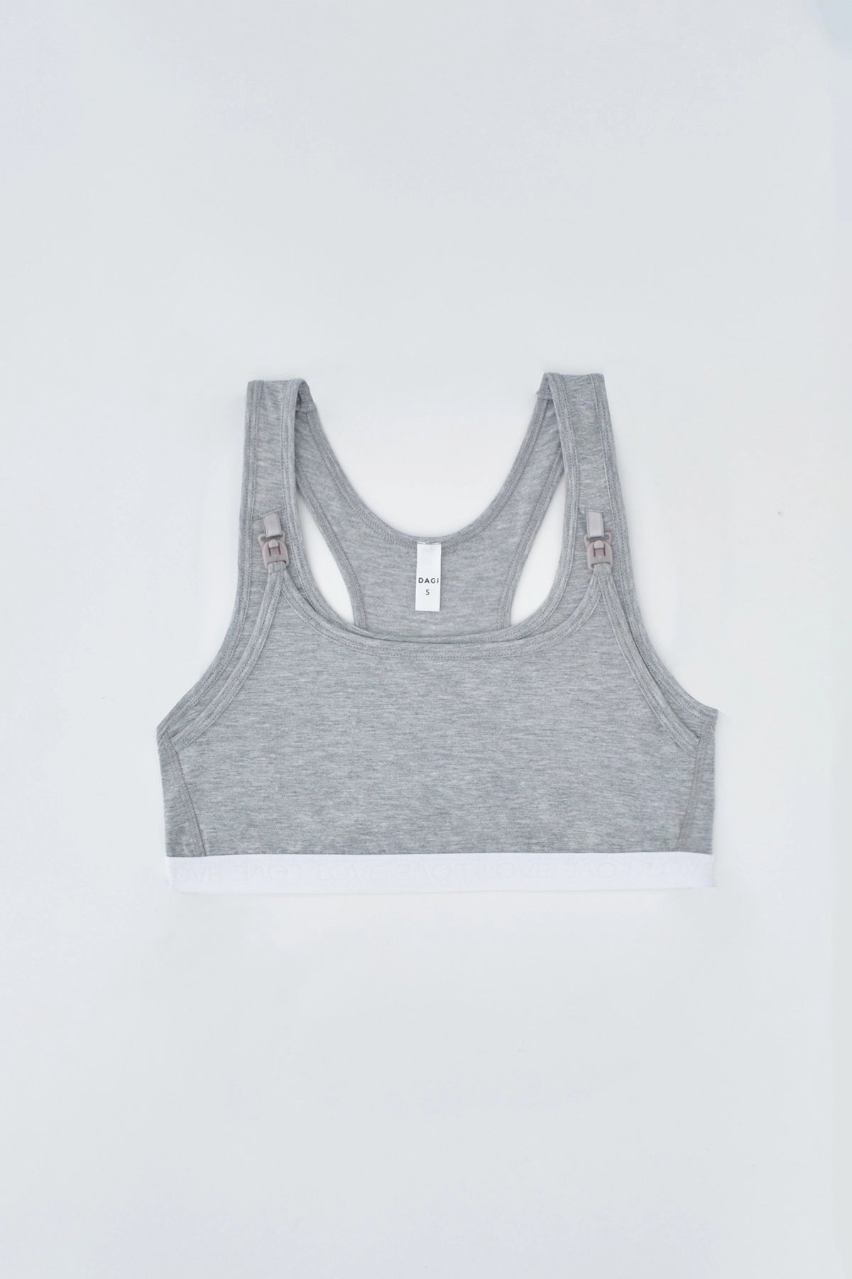 Gri Emzirme Sporcu Sütyeni