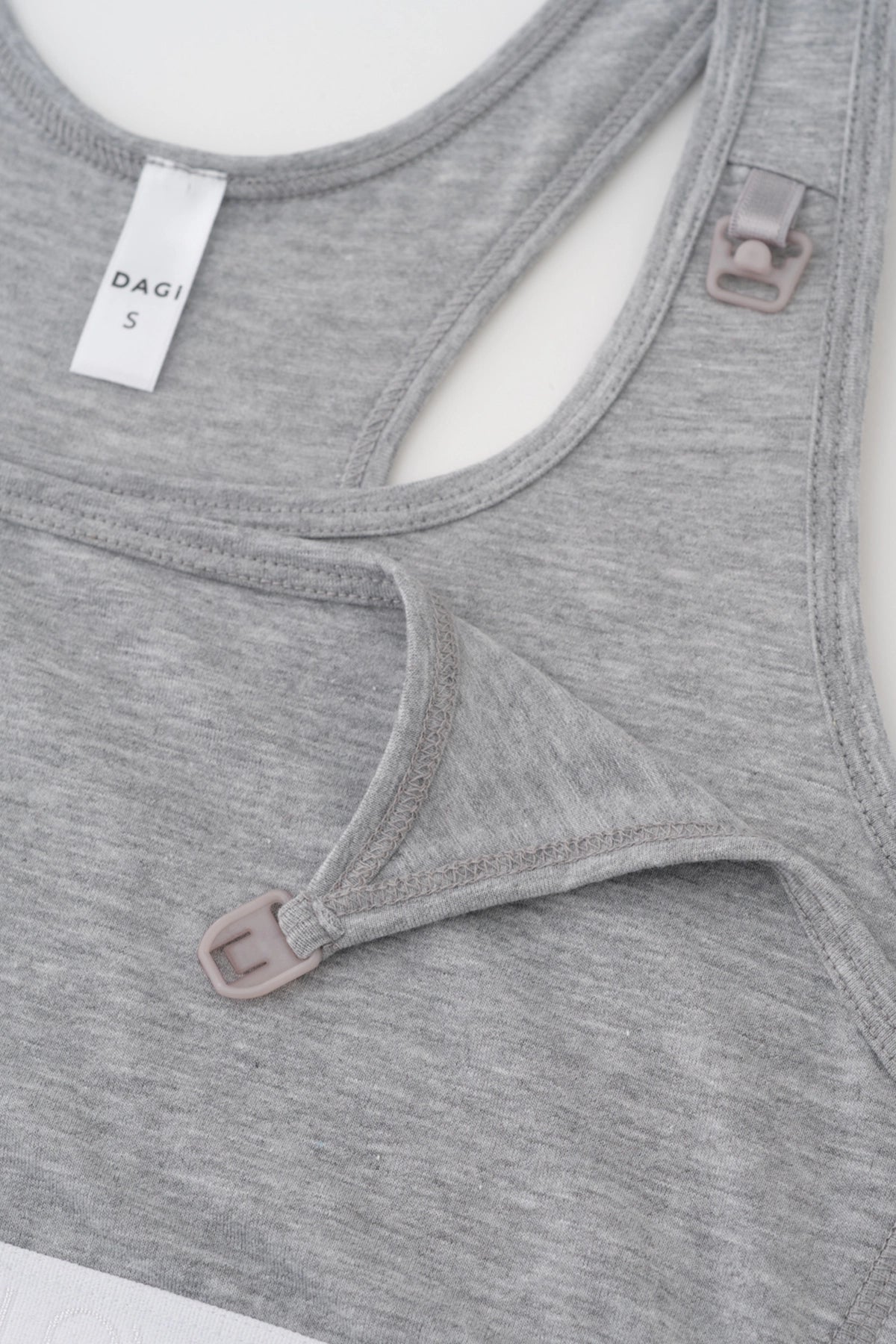 Gri Emzirme Sporcu Sütyeni