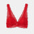 Kırmızı Balensiz Dantelli Bralet Sütyen