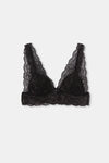 Siyah Balensiz Dantelli Bralet Sütyen