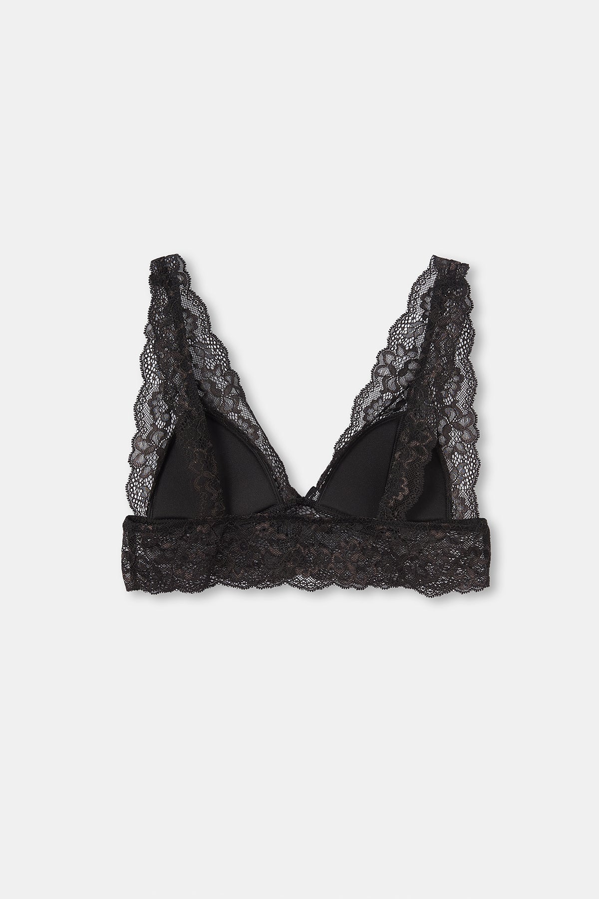 Siyah Balensiz Dantelli Bralet Sütyen