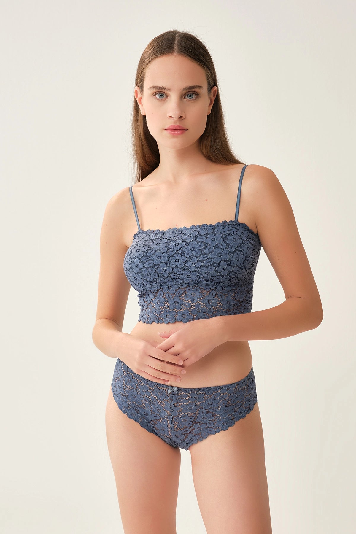 Petrol Balensiz Straplez Büstiyer Sütyen