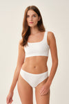 Beyaz Seamless Tanga