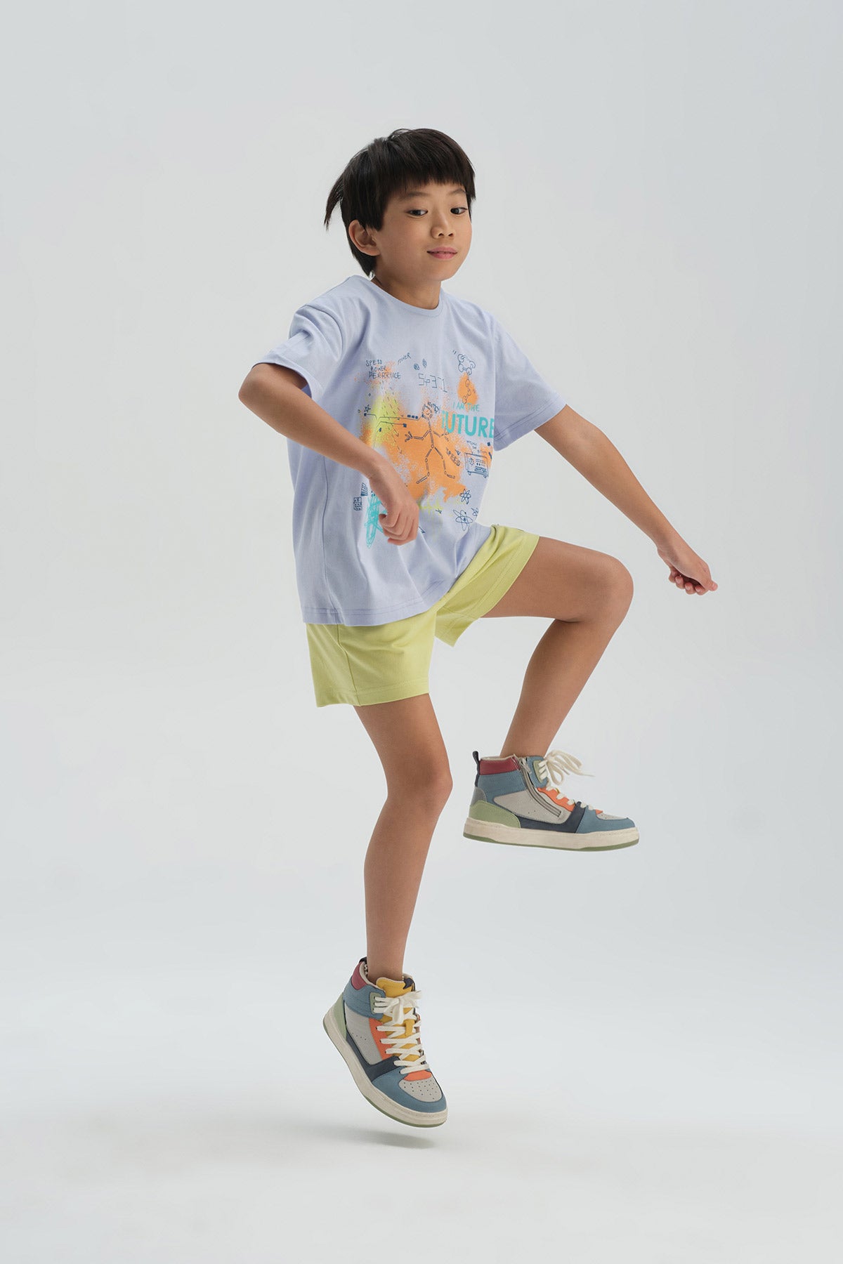 Sarı Erkek Çocuk Pamuklu Şort