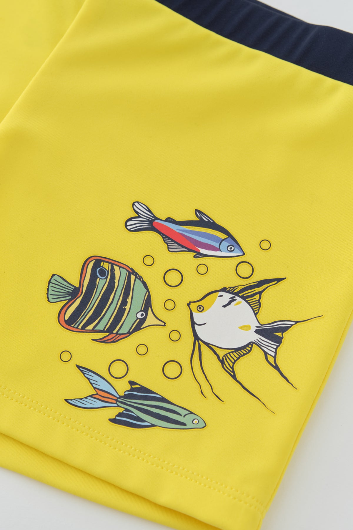 Sarı Erkek Çocuk Baskılı Şort Mayo