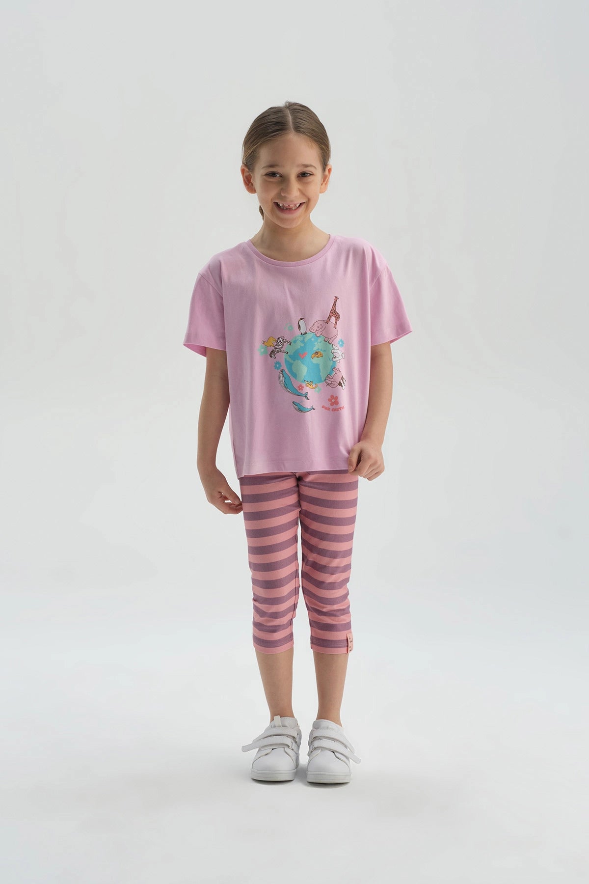 Pembe Pamuklu T-Shirt