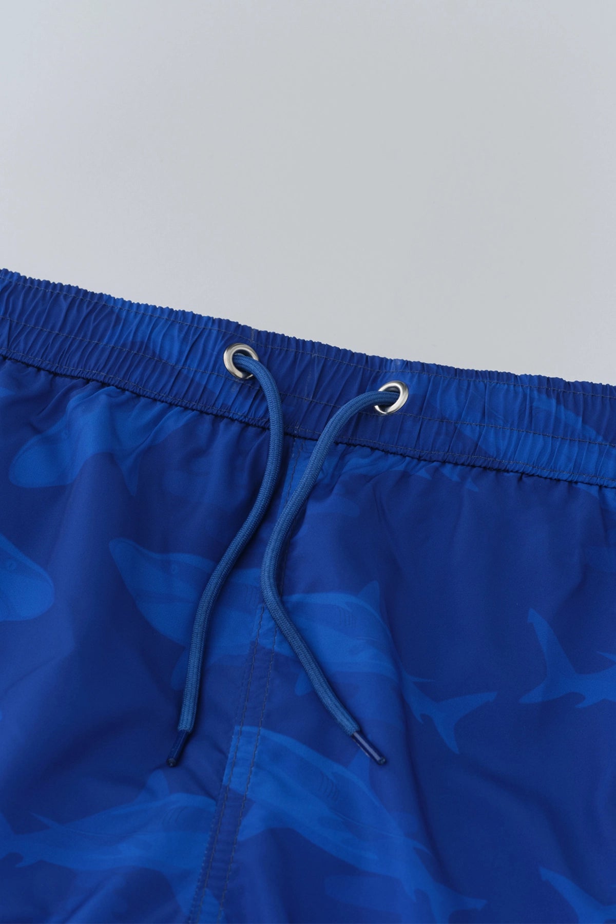 Sax Micro Uzun Balık Desenli Deniz Şortu