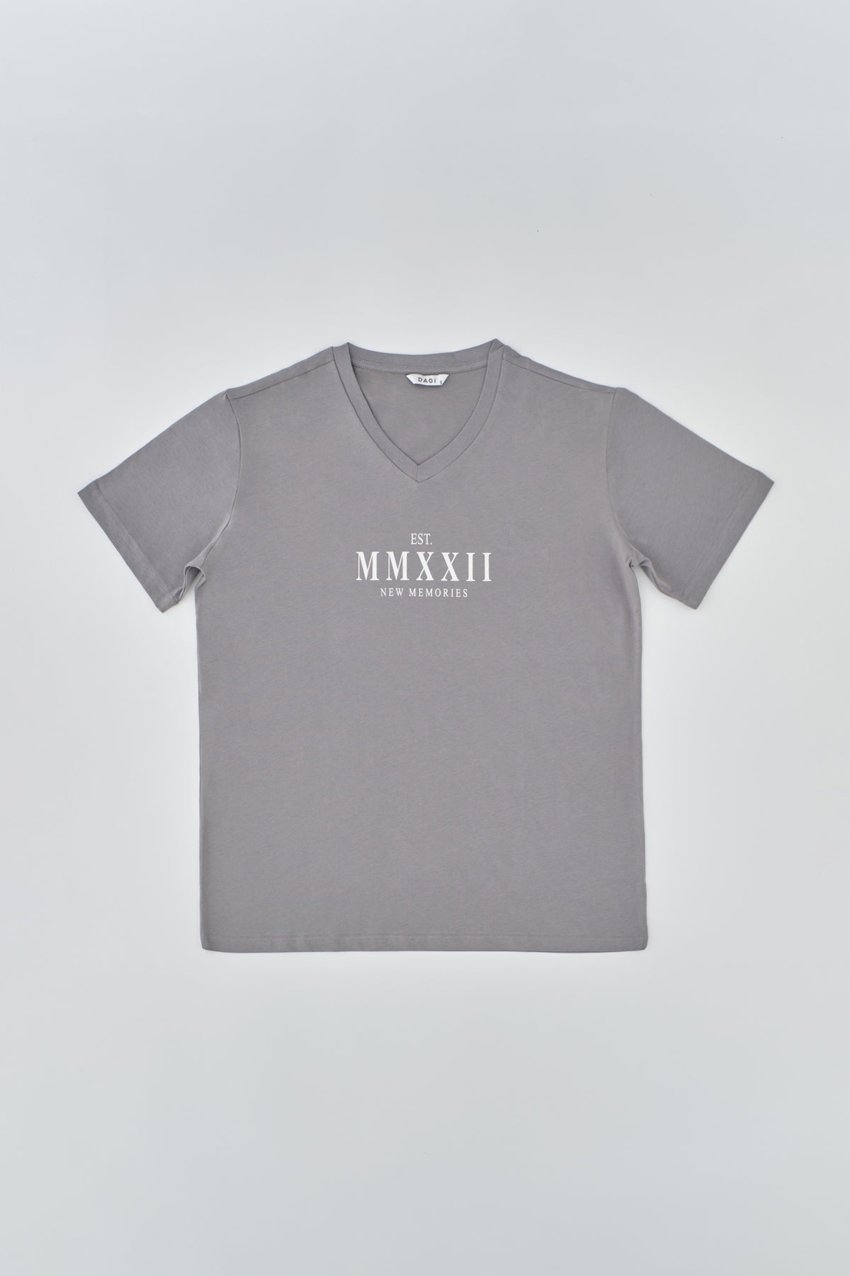 Gri Pamuklu Şort Takım