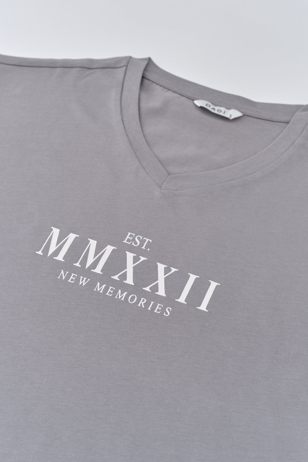 Gri Pamuklu Şort Takım