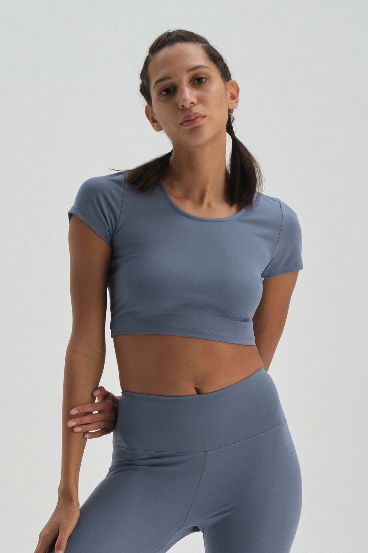 Mavi Dagi Active Crop T-Shirt