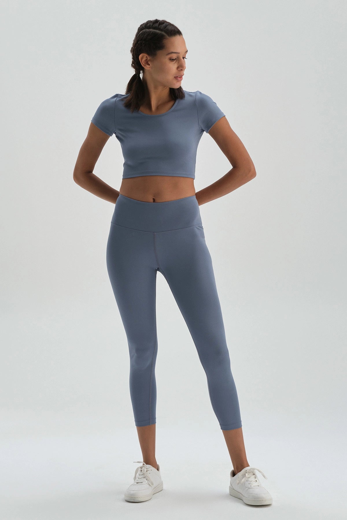 Mavi Dagi Active Crop T-Shirt