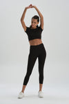 Siyah Dagi Active Crop T-Shirt
