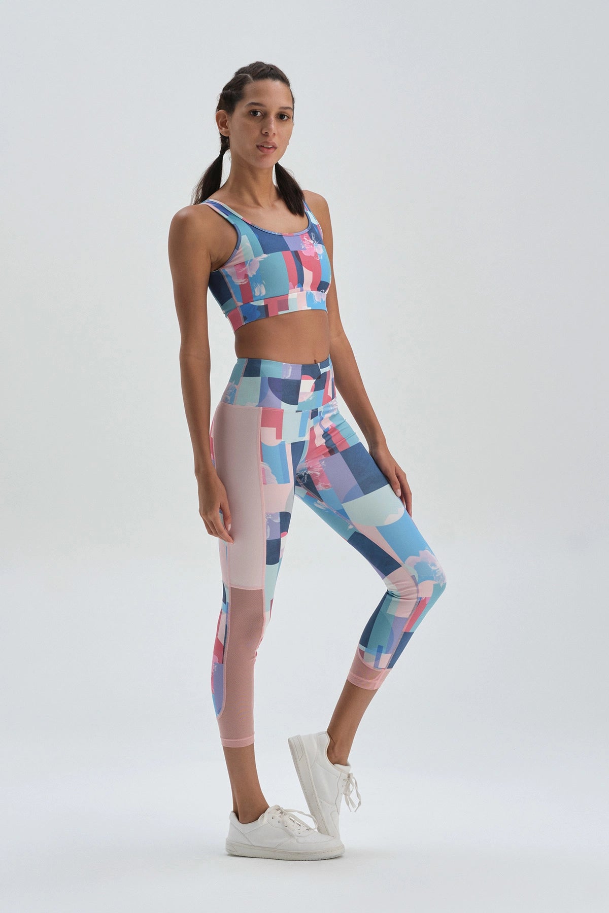 Lacivert Desenli Dagi Active Desenli Sporcu Sütyeni