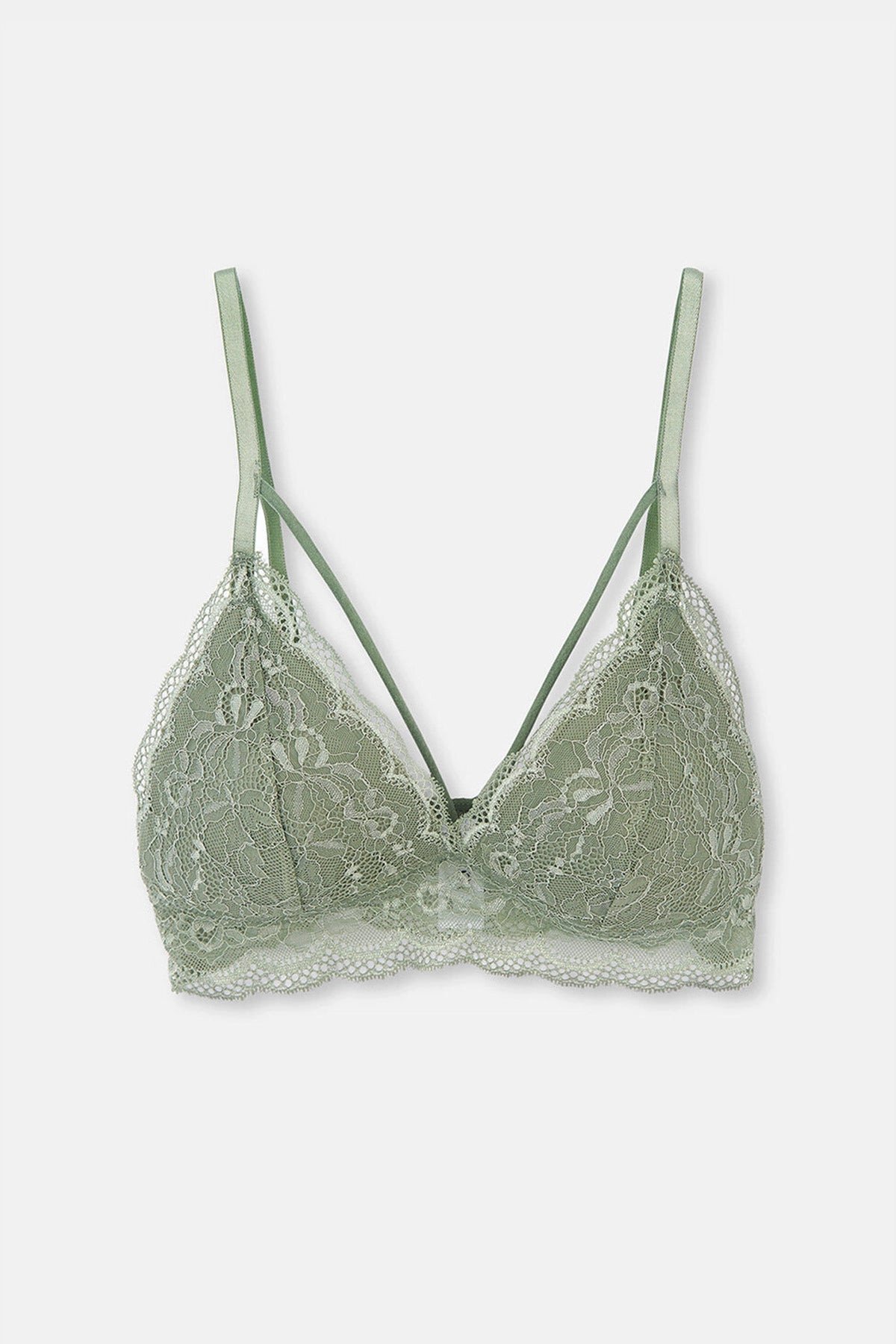 Yeşil Balenli Kapsız Büstiyer Sütyen