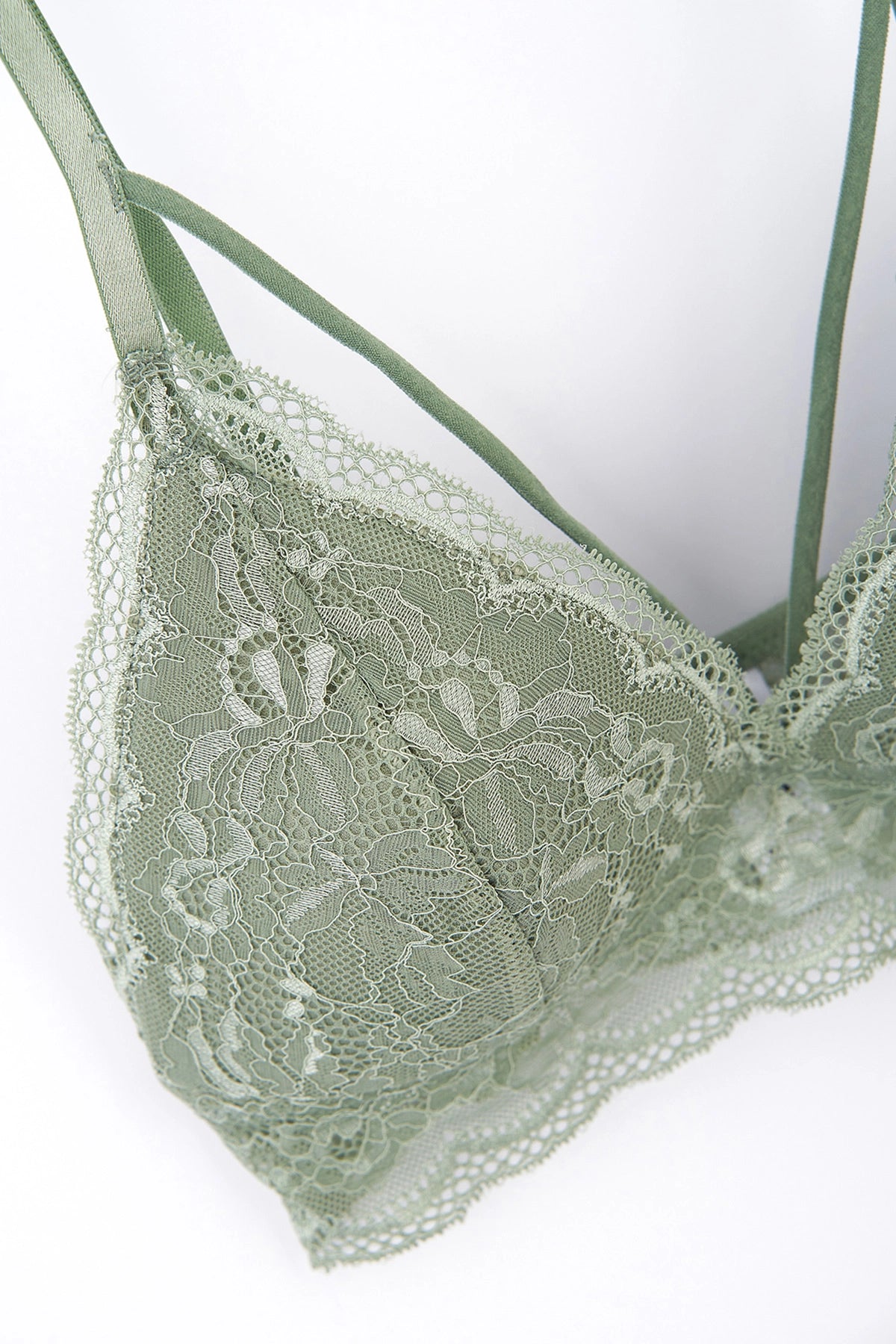 Yeşil Balenli Kapsız Büstiyer Sütyen