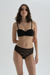 Siyah Yüksek Bel Slip