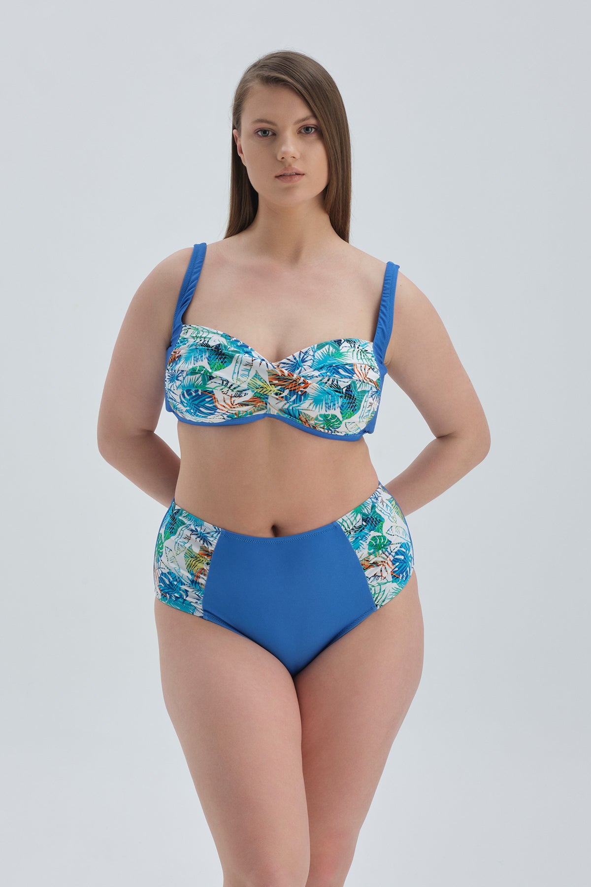 Sax Korseli Toparlayıcı DrapeliBikini Üst