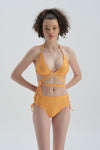Sarı Yanı Büzgülü Bikini Alt
