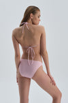 Pembe Beyaz Ipli Düşük Bel Bikini Alt