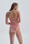 Sarı - Pembe Normal Bel - Bikini Alt