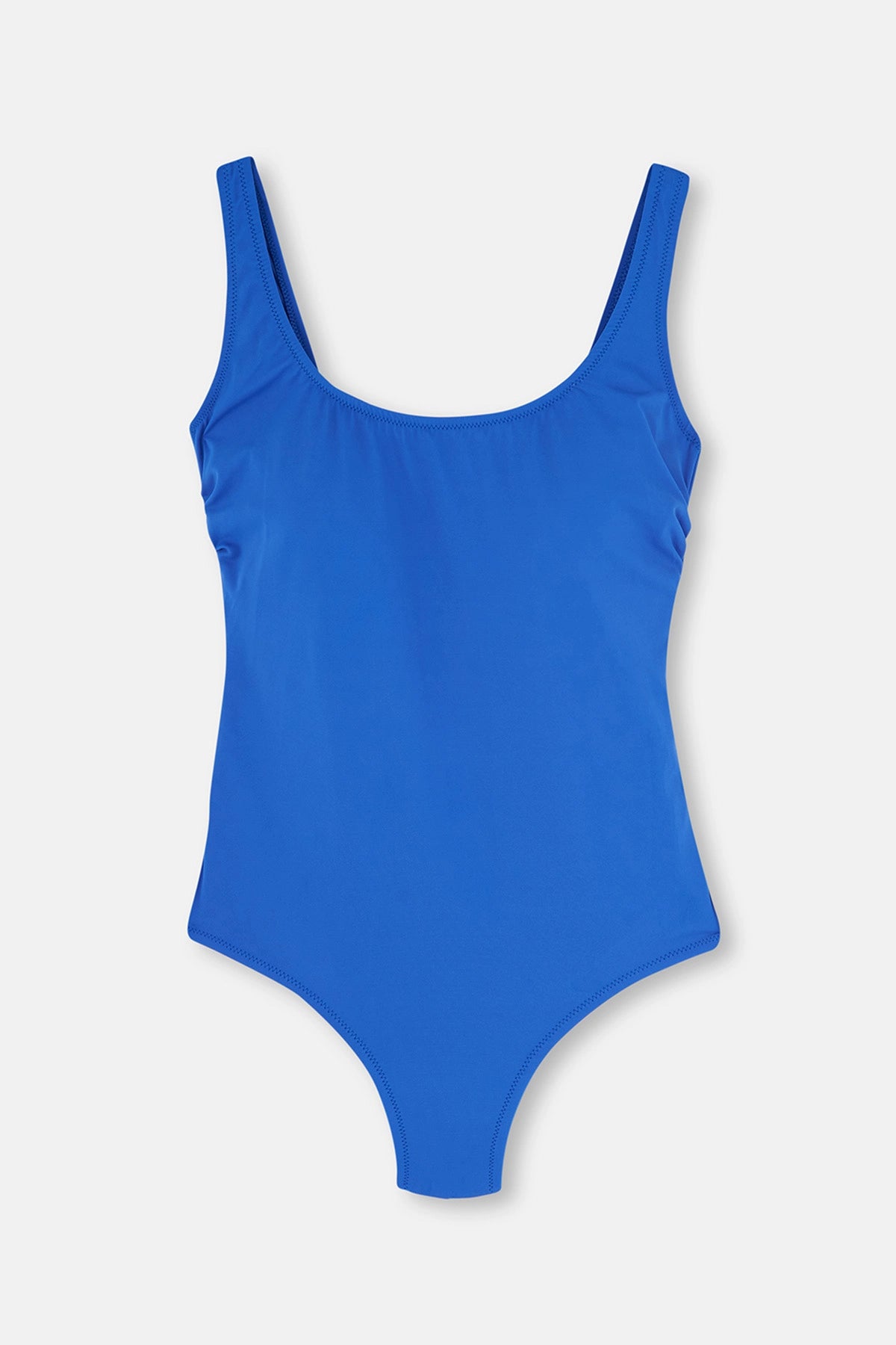 Sax Kaplı U Yaka Kalın Askılı Mayo