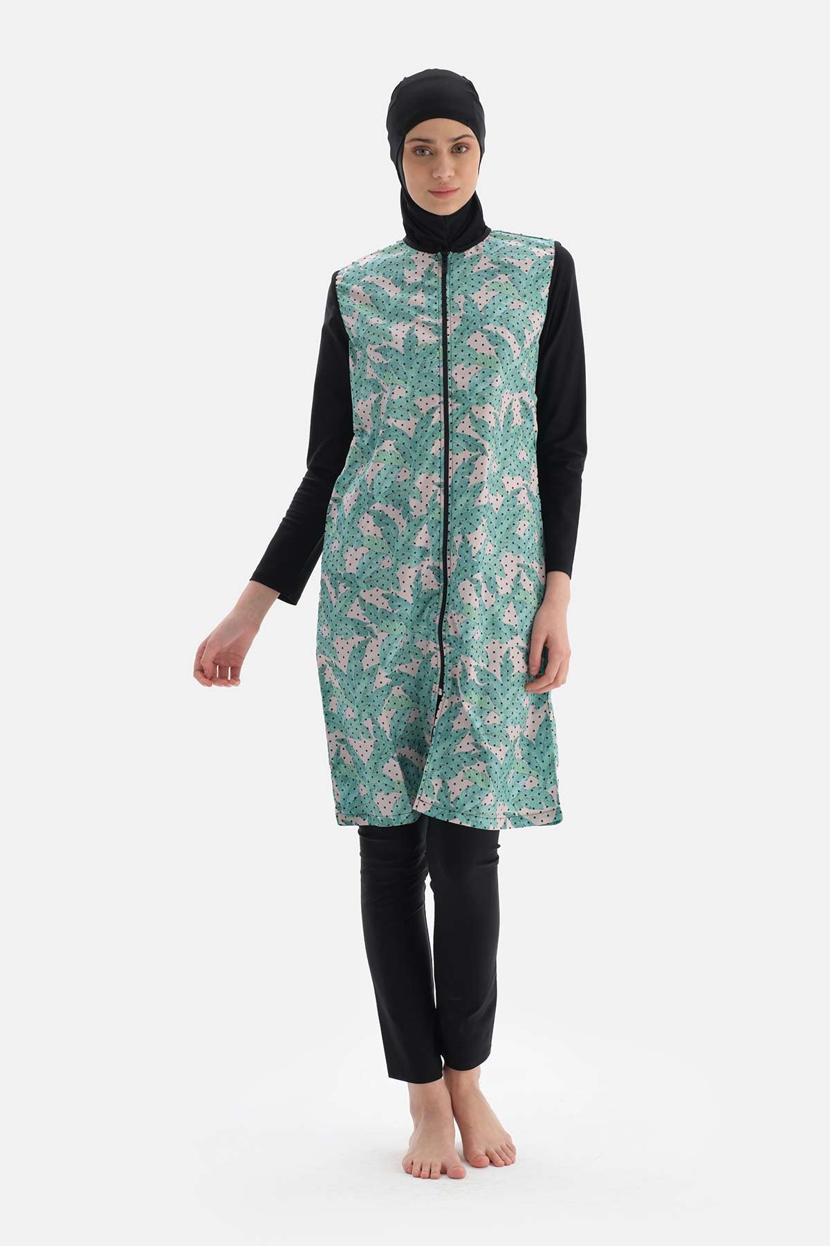 Siyah Tesettür Mayo