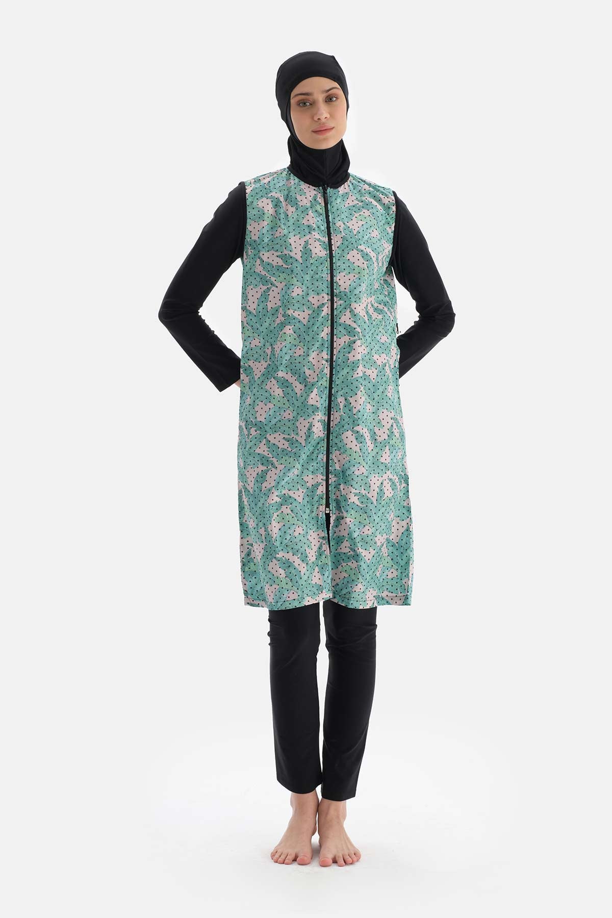 Siyah Tesettür Mayo