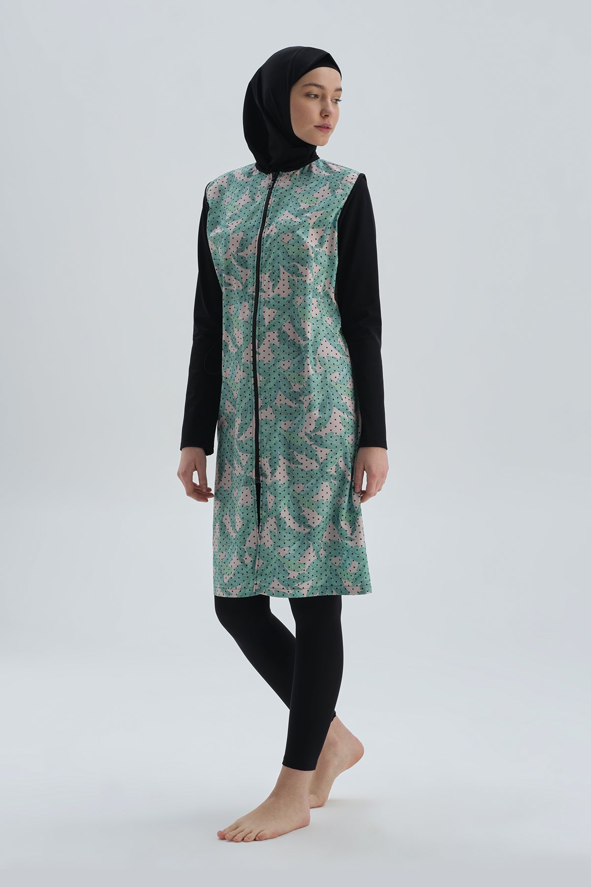 Siyah Tesettür Mayo