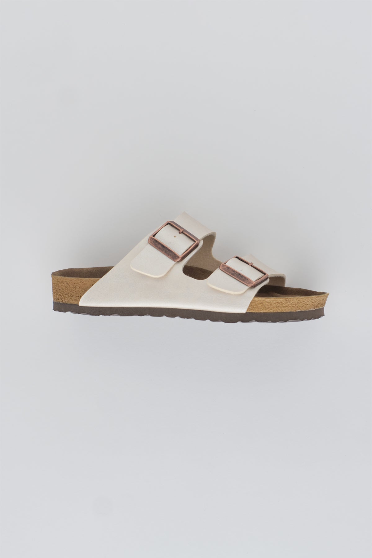 Bej Çift Bantlı Kadın Terlik