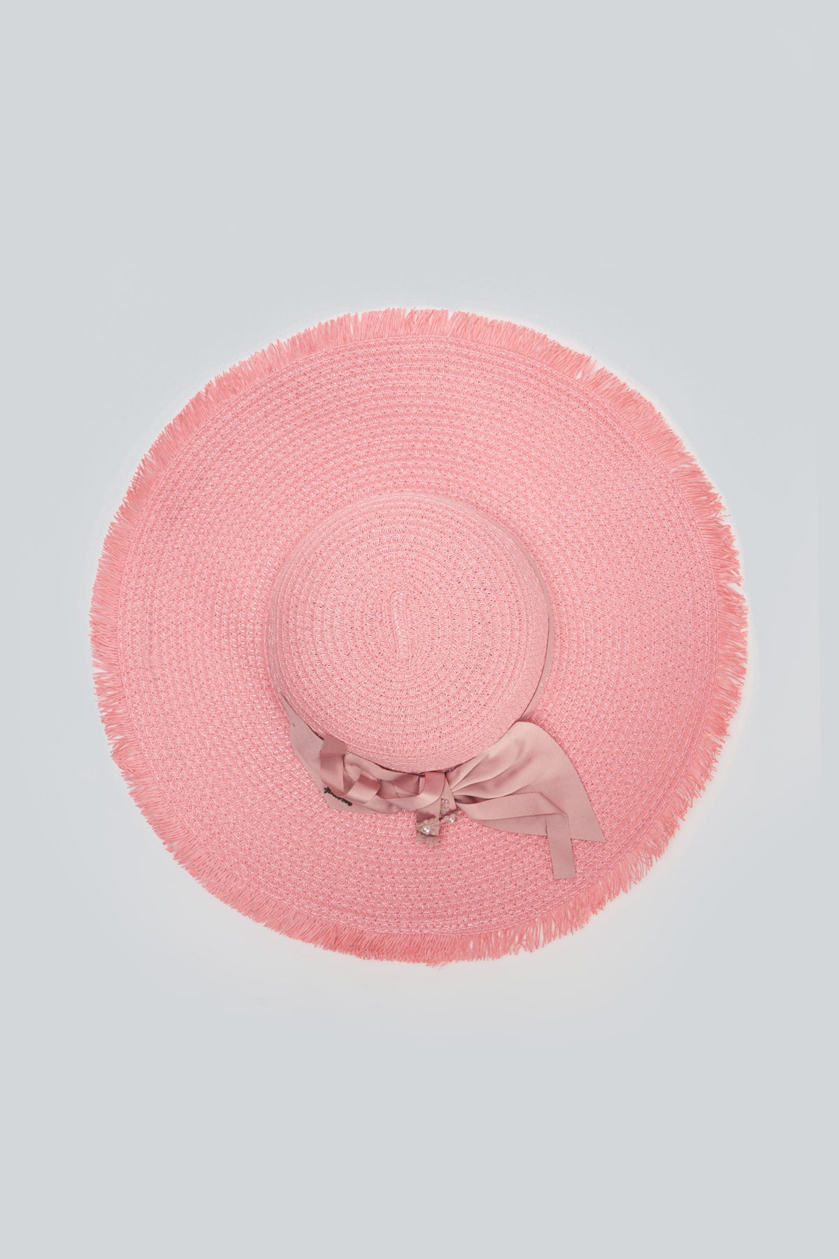 Pembe Hasır Şapka