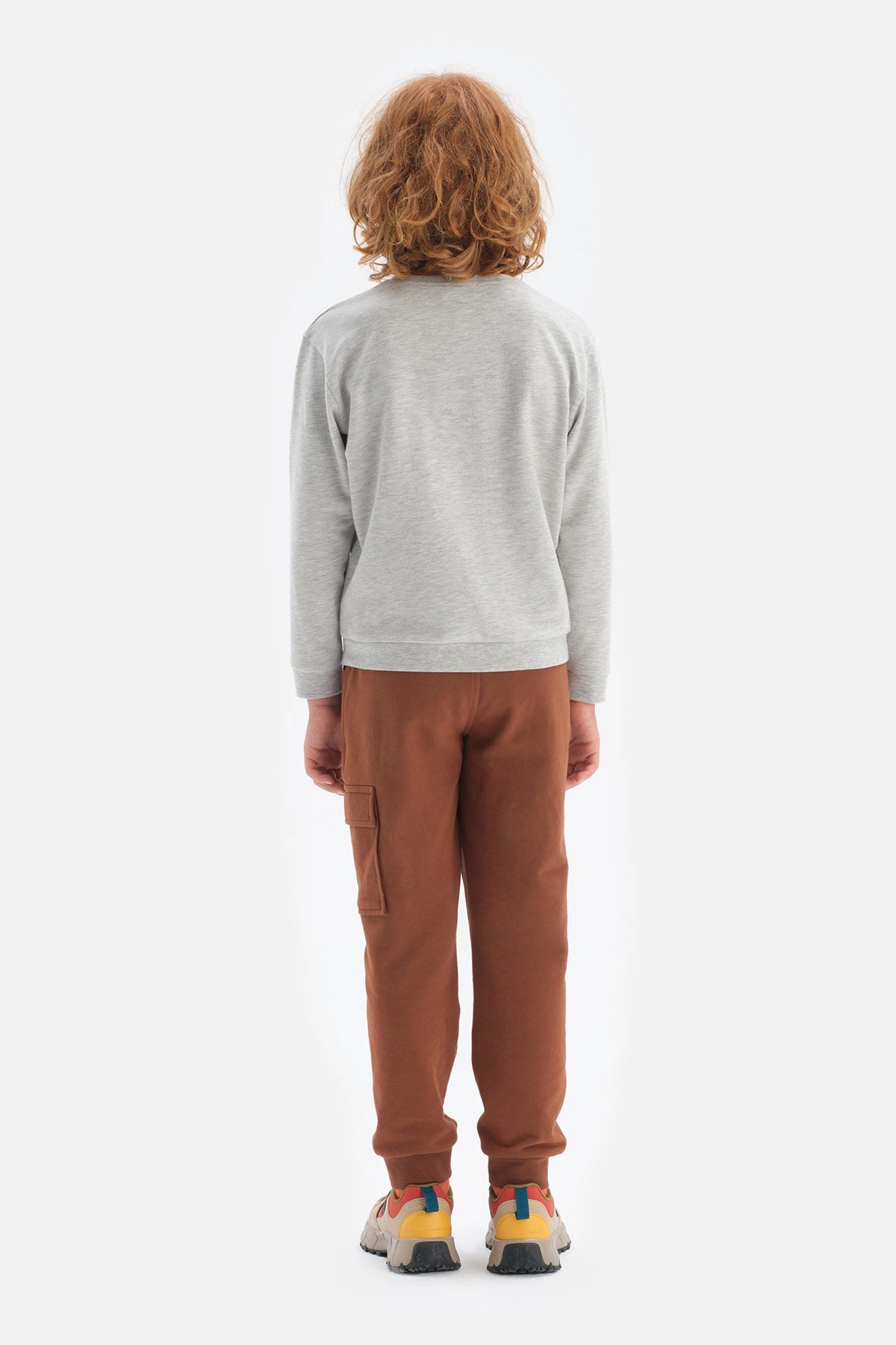 Gri Erkek Çocuk Harry Potter Bisiklet Yaka Sweatshirt