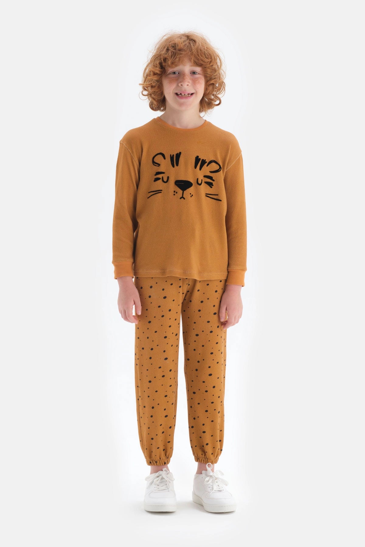 Kiremit Erkek Çocuk Baskılı Eşofman Altı