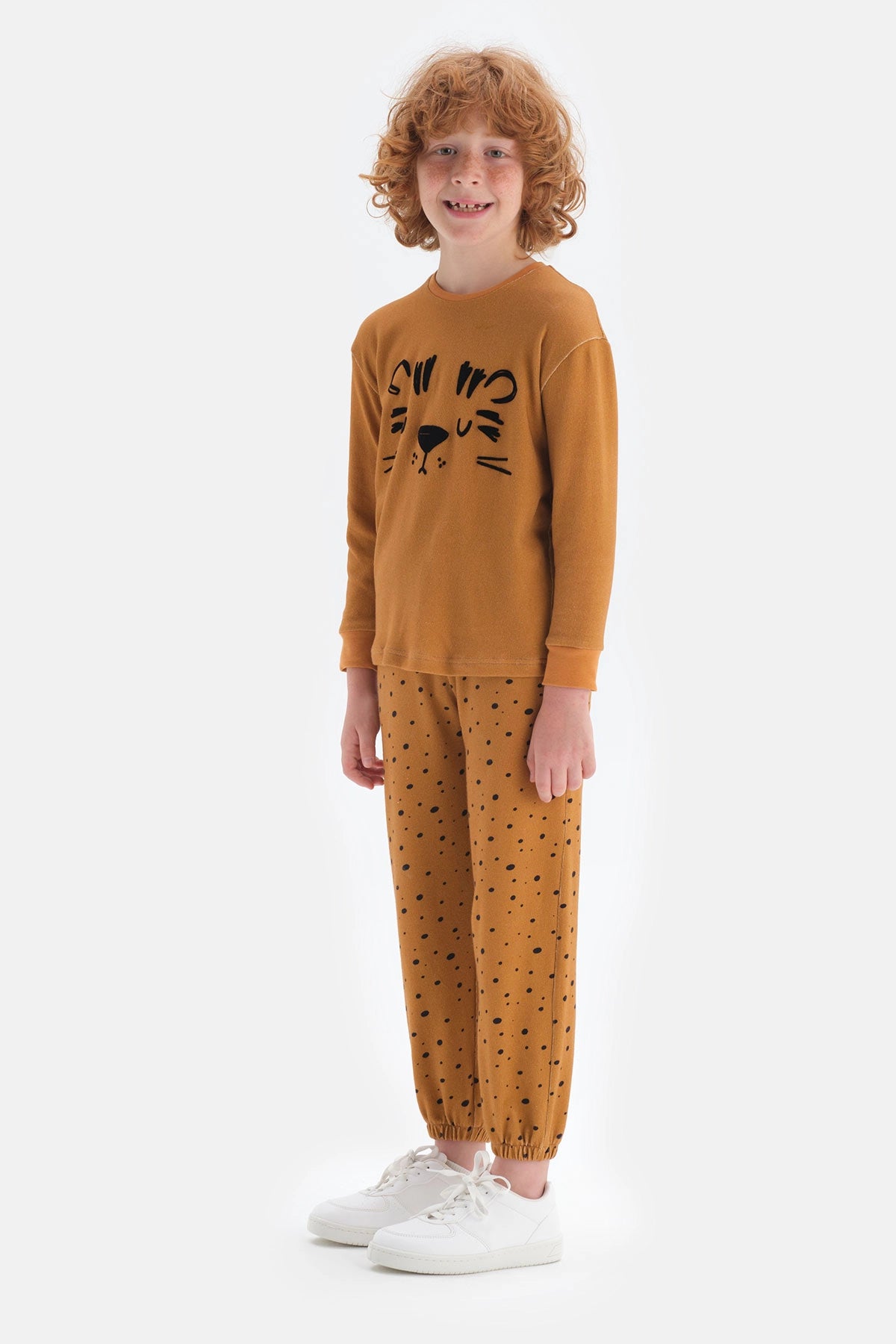 Kiremit Erkek Çocuk Baskılı Eşofman Altı