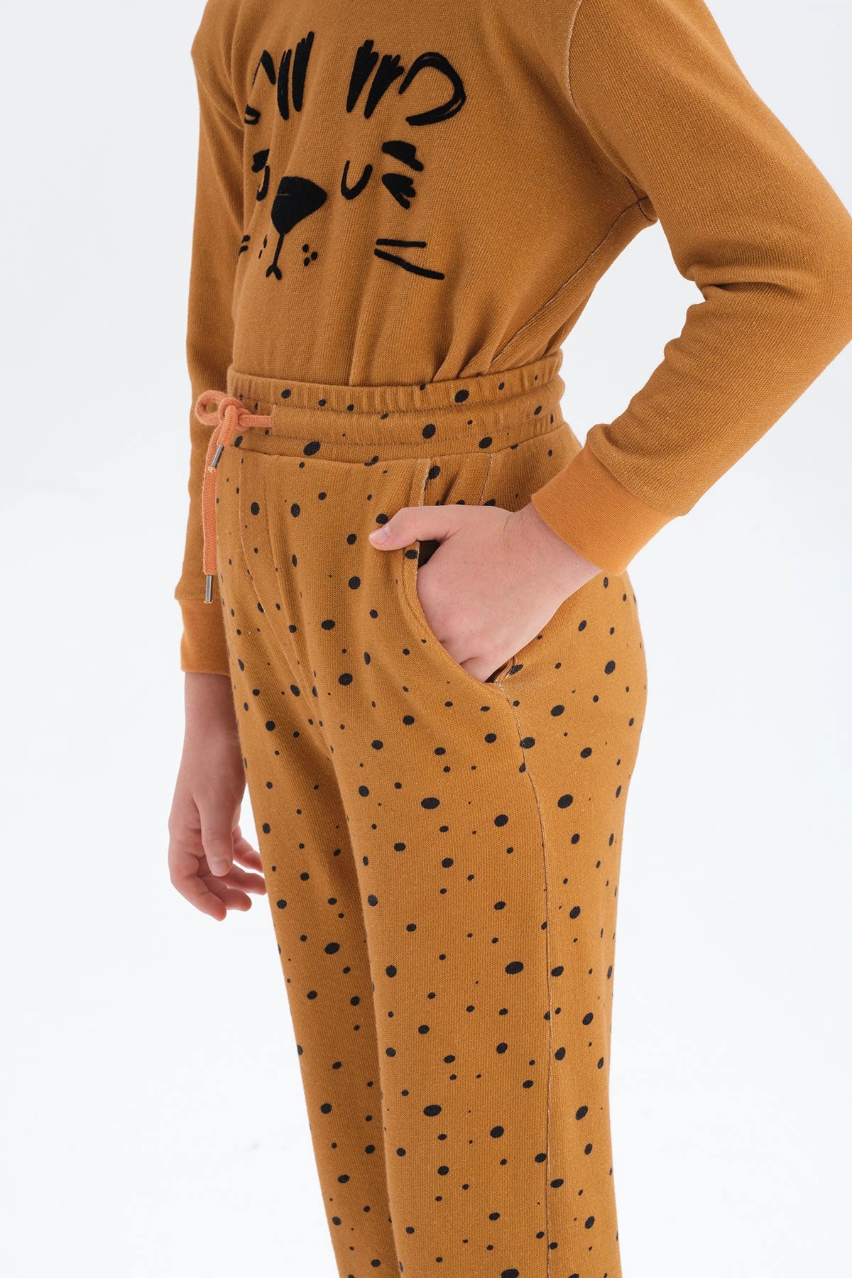 Kiremit Erkek Çocuk Baskılı Eşofman Altı