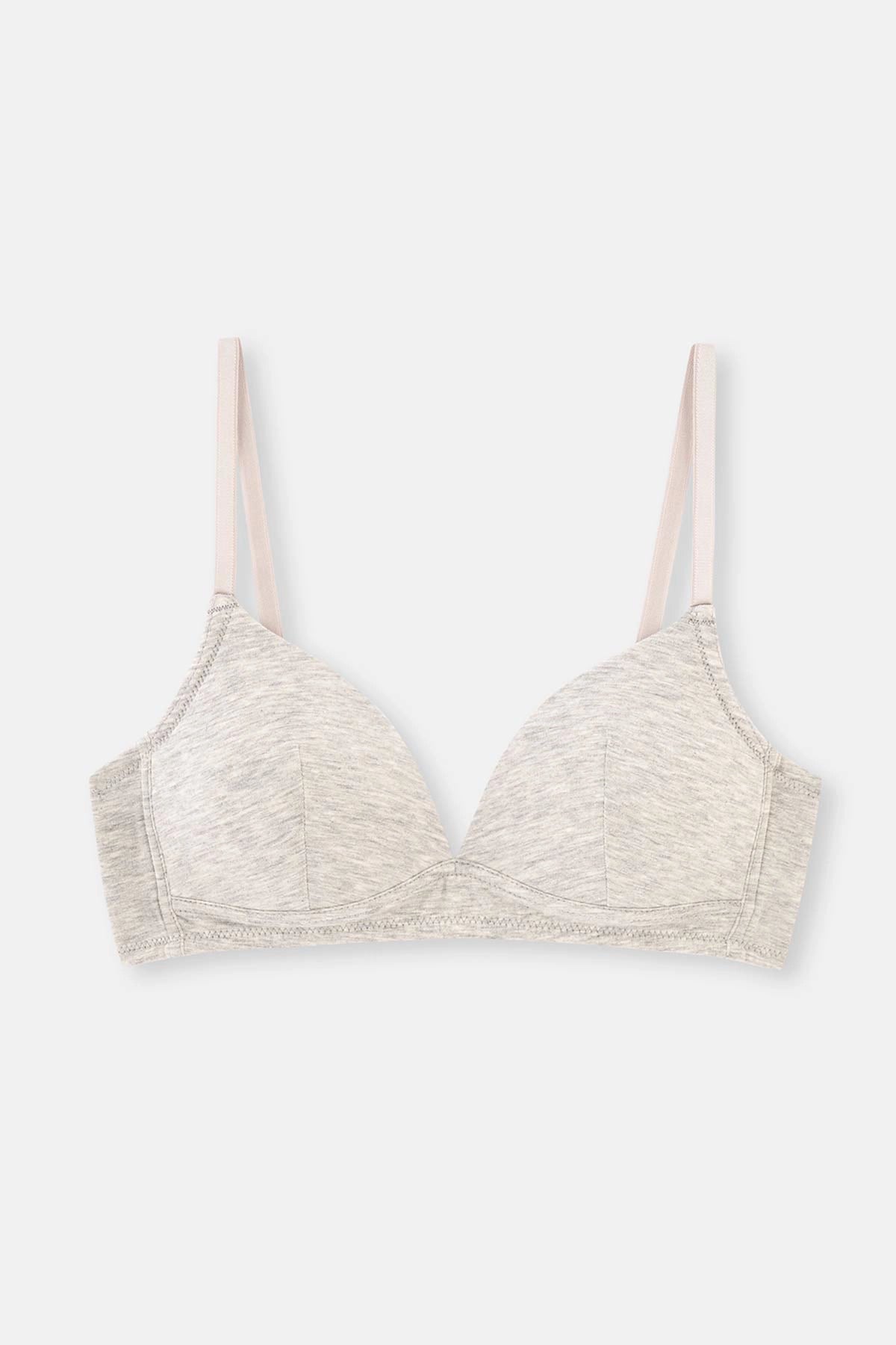 Beyaz -Gri 2 Li Sütyen