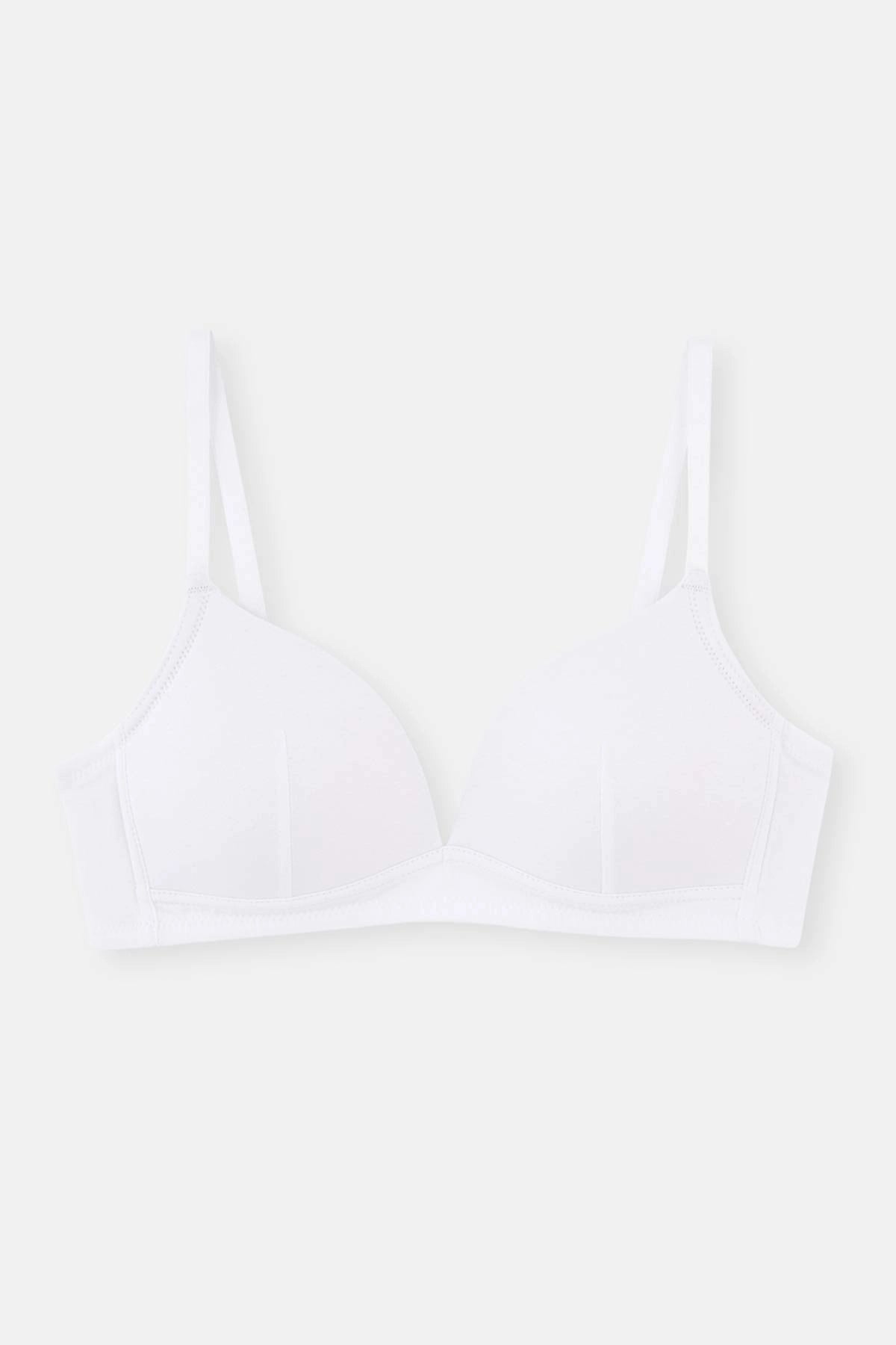 Beyaz -Gri 2 Li Sütyen