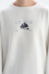 Ekru Dagi Active Bisiklet Yaka Sweatshirt