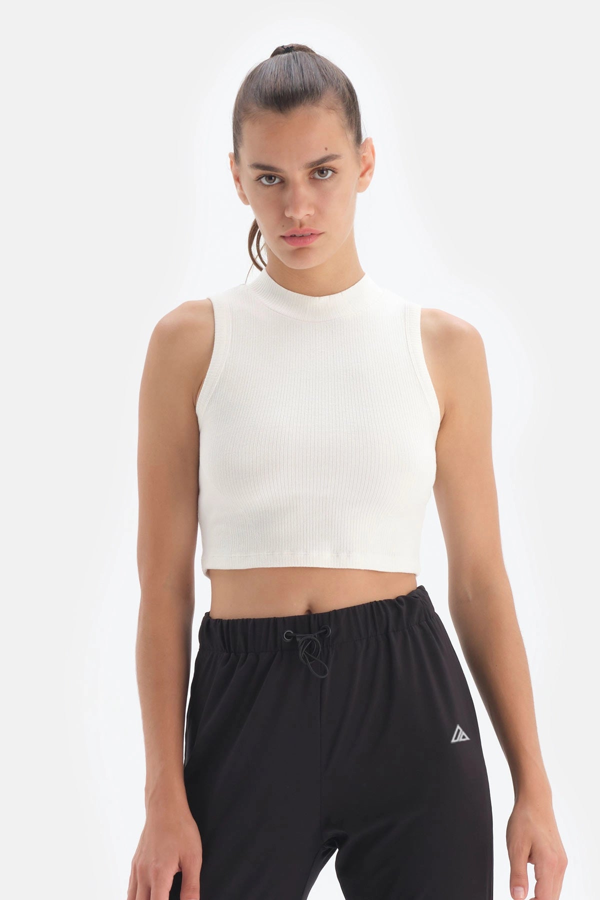 Ekru Dagi Active Bisiklet Yaka Kolsuz Atlet