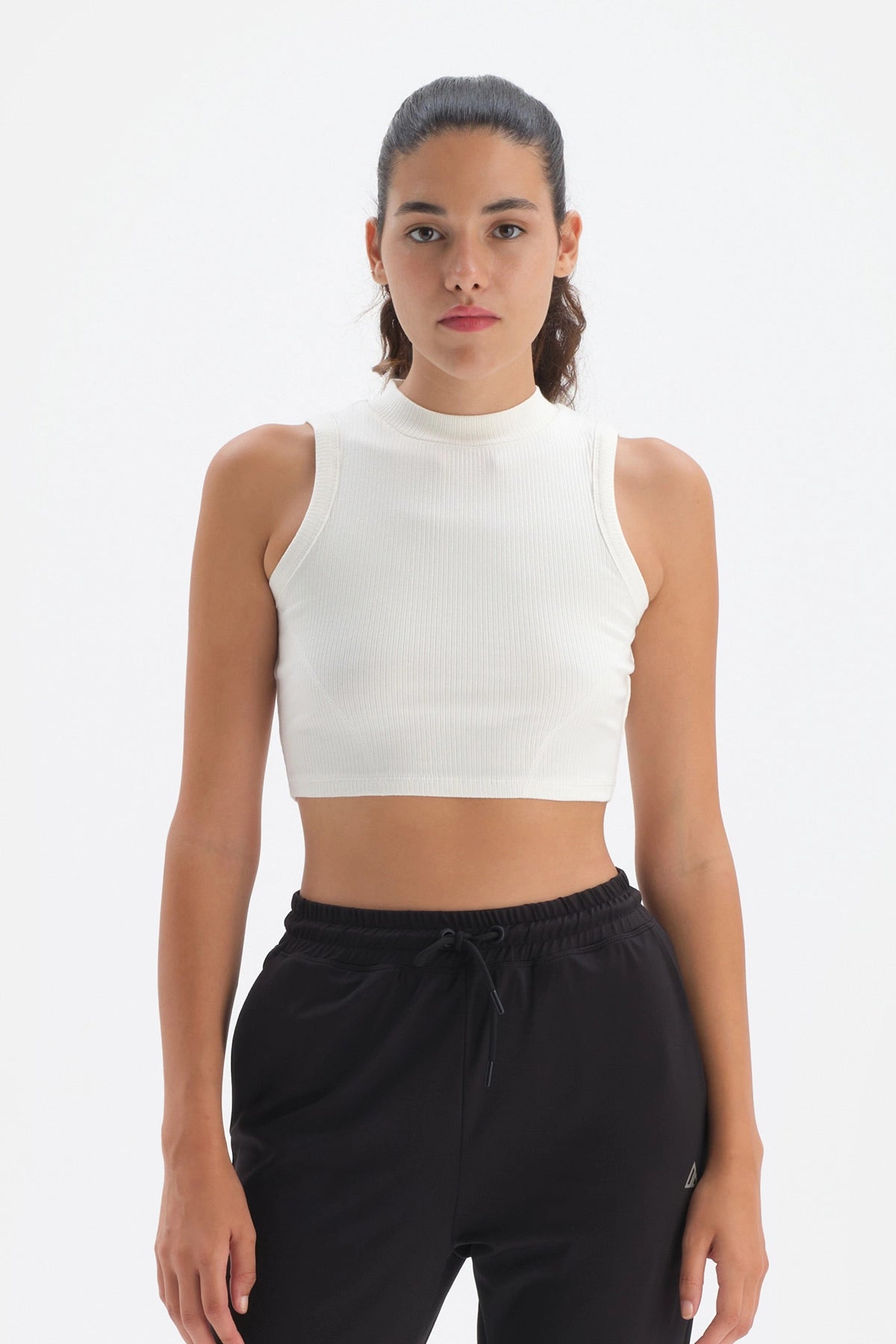 Ekru Dagi Active Bisiklet Yaka Kolsuz Atlet