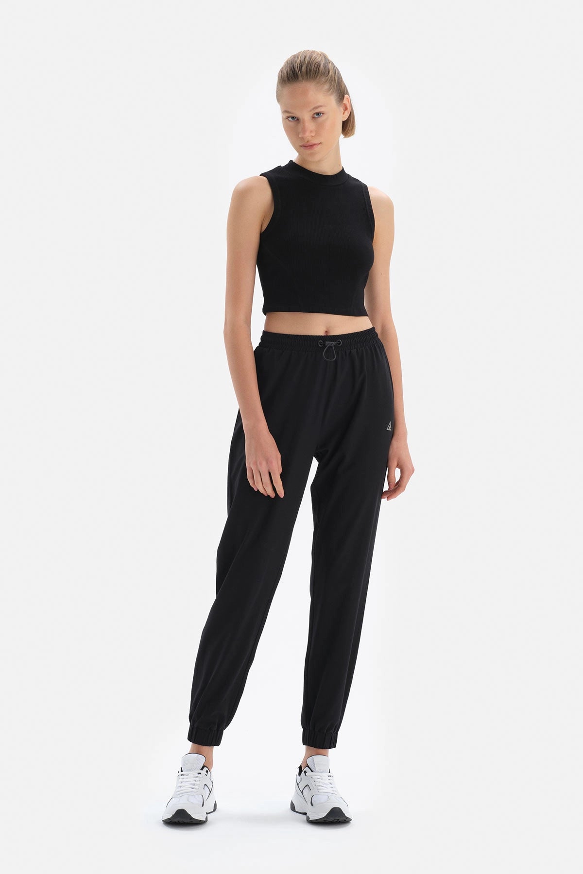 Siyah Dagi Active Bisiklet Yaka Kolsuz Atlet