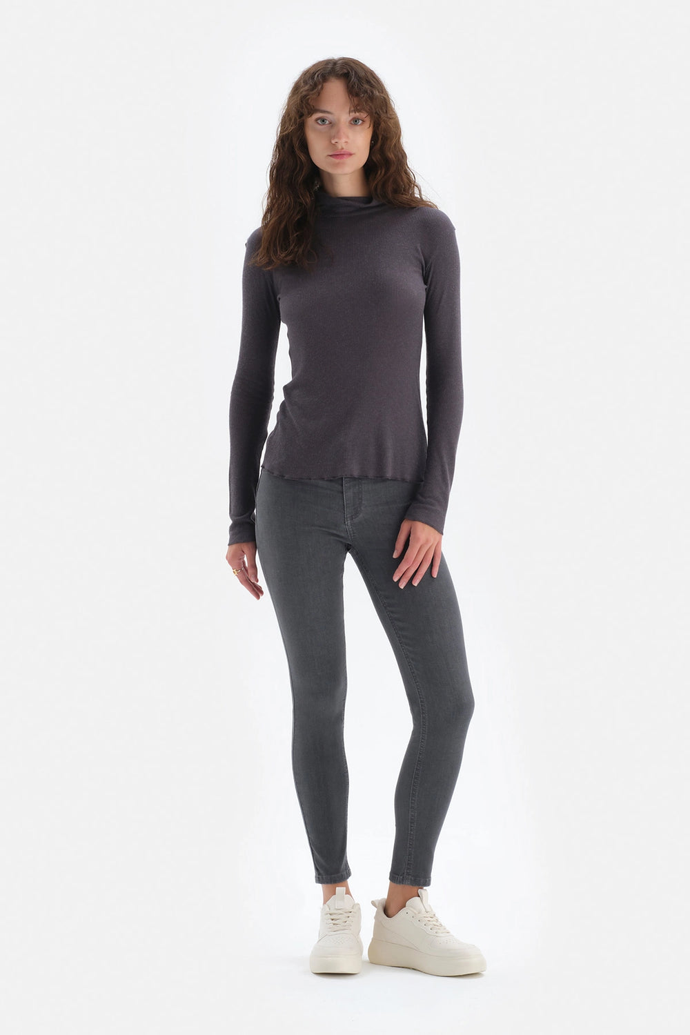 Antrasit Jean Push Up Tayt Pantolon