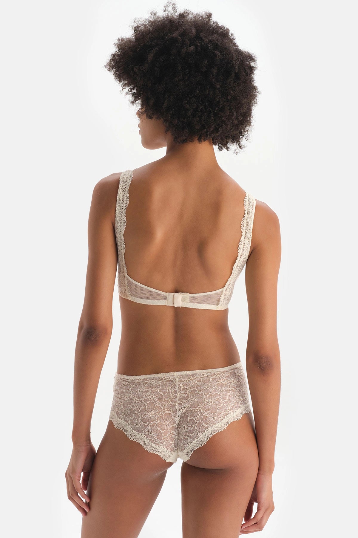 Ekru Bağlama Detaylı Hipster