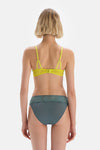 Yeşil Dantel Detaylı Mikro Slip