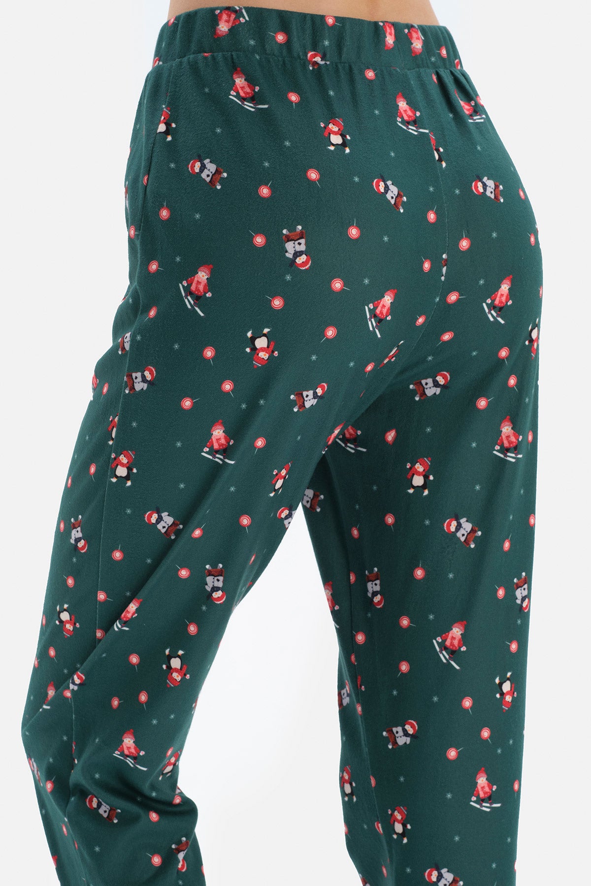 Yeşil Baskılı Pijama Altı