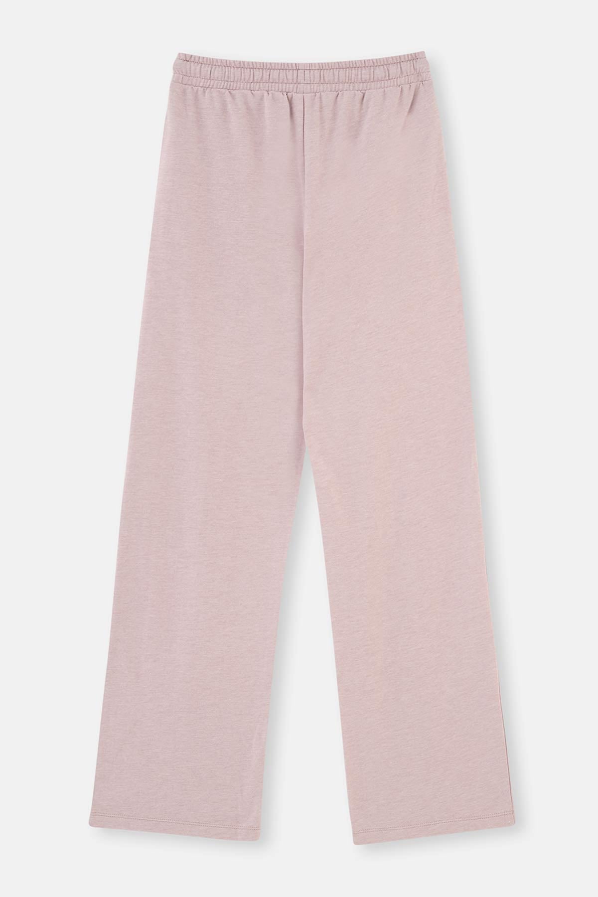 Açık Lila Bol Paça Nervür Detaylı Everfresh Eşofman Altı